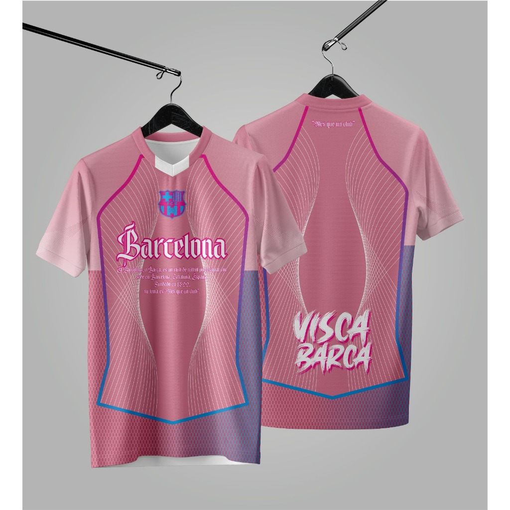 JERSEY FANTASY BARCELONA FC RETRO BERKUALITAS