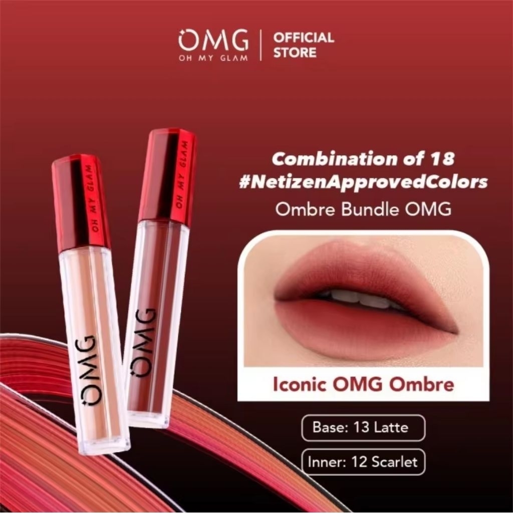 OMG Oh My Glam Bold Coffe Ombre Shade 12 Scarlett 13 Latte