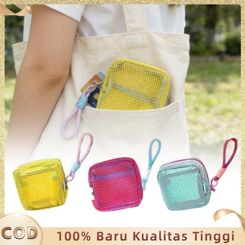 Pouch Kosmetik Serbaguna Pouch Makeup Kecil Tas Jaring Kosmetik Pouch Pouch Make Up Simple Dompet Ko