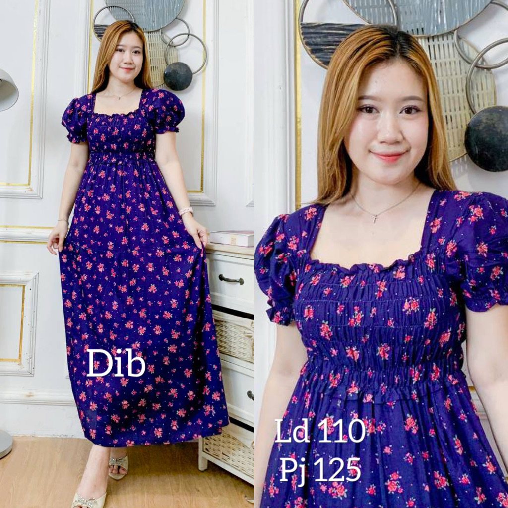 Long Dress Bali Canda Panjang Daster Adem Bahan Rayon Premium Bumil Busui Frendly