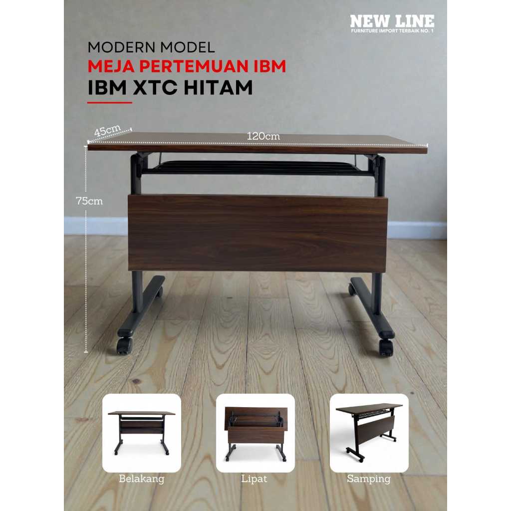 NewLine-Meja Pertemuan/Meja Kantor-IBM XTC Hitam