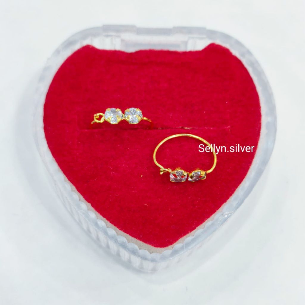 Anting Kenip Anak/Bayi Perak Asli