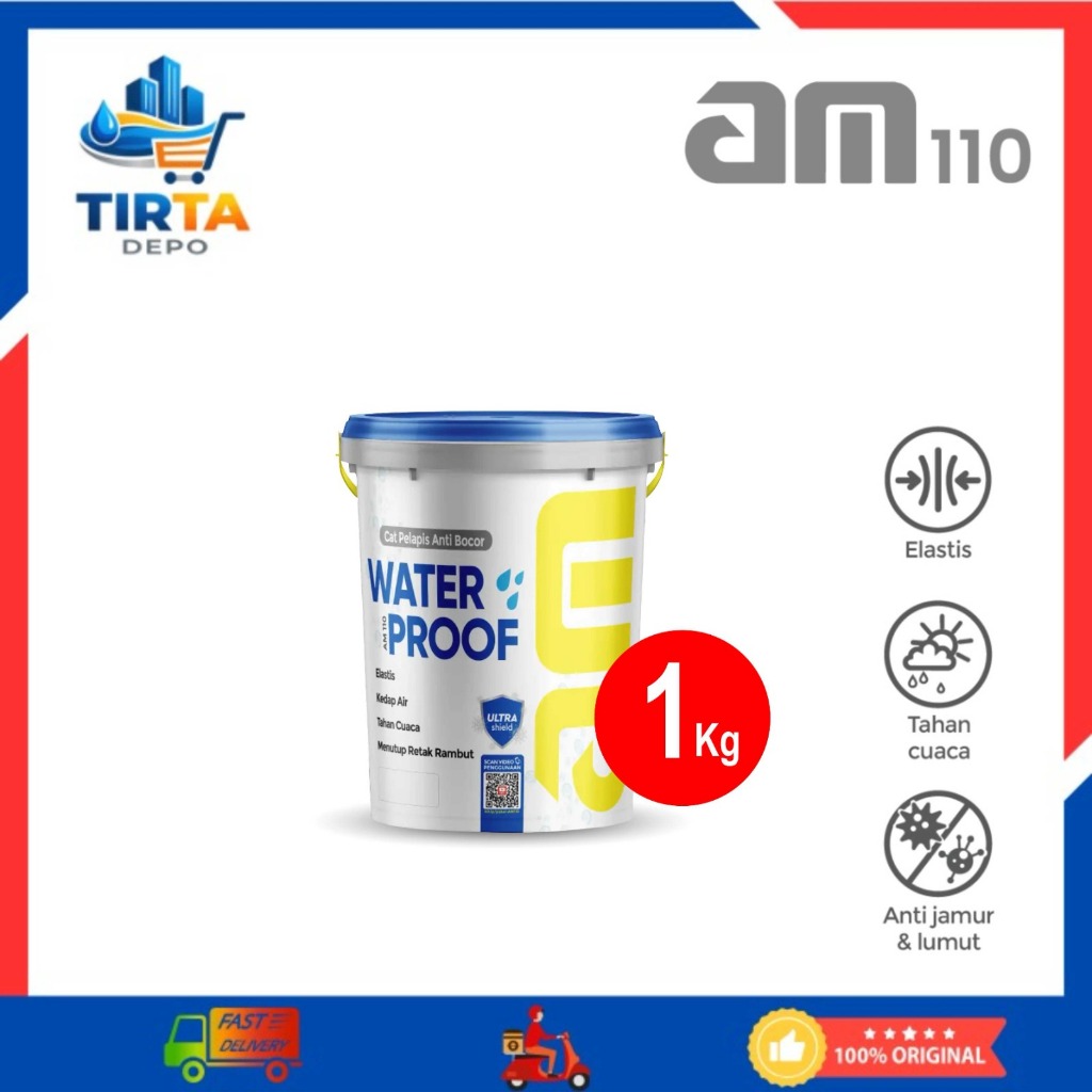 AM 110 Cat Waterproofing Cat Pelapis Anti Bocor 1 Kg