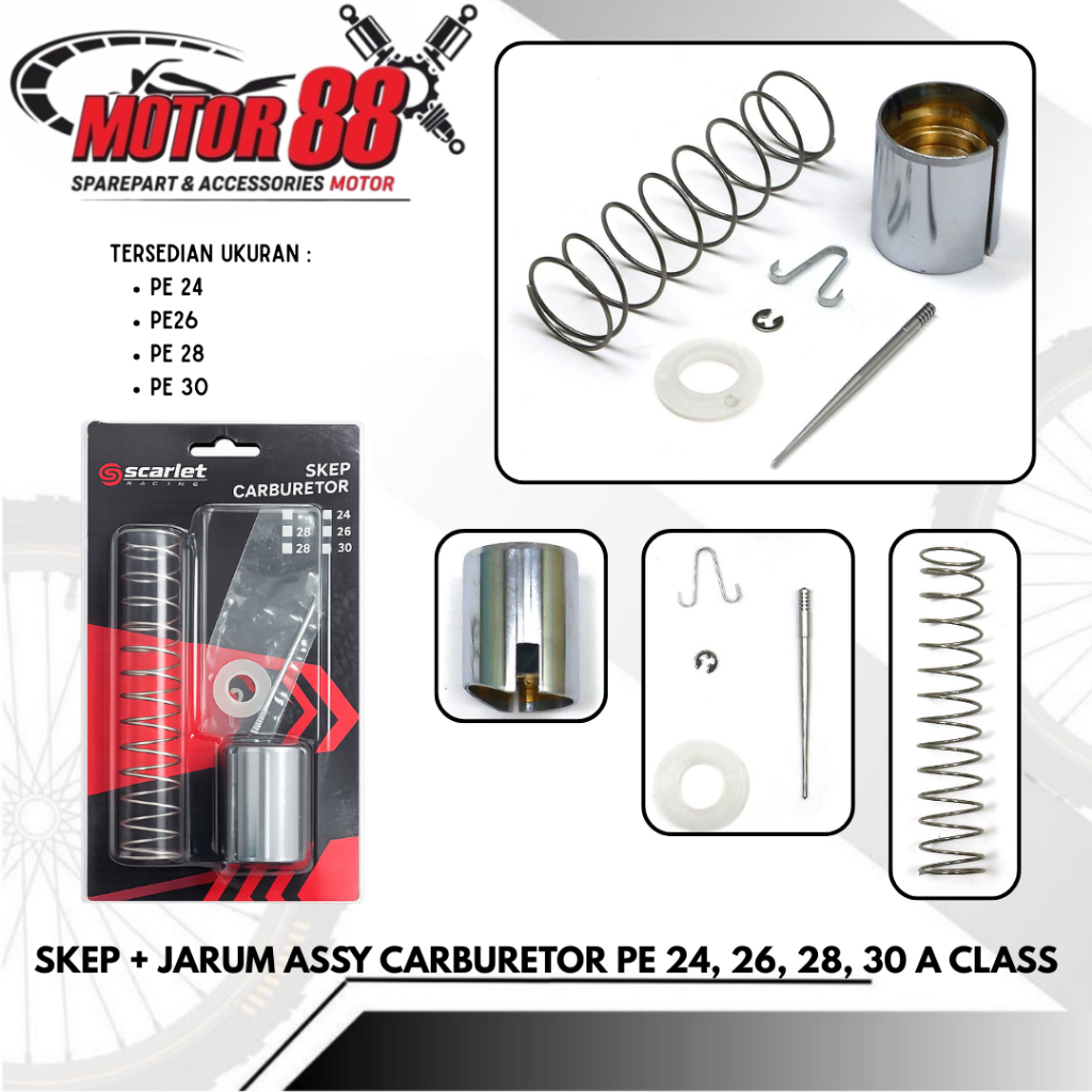 Skep Jarum Assy Carburator Karbu PE 24 26 28