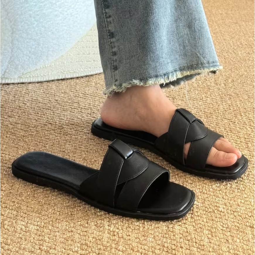 LS Sandal Flat Wanita Bantalan Empuk - MOZA
