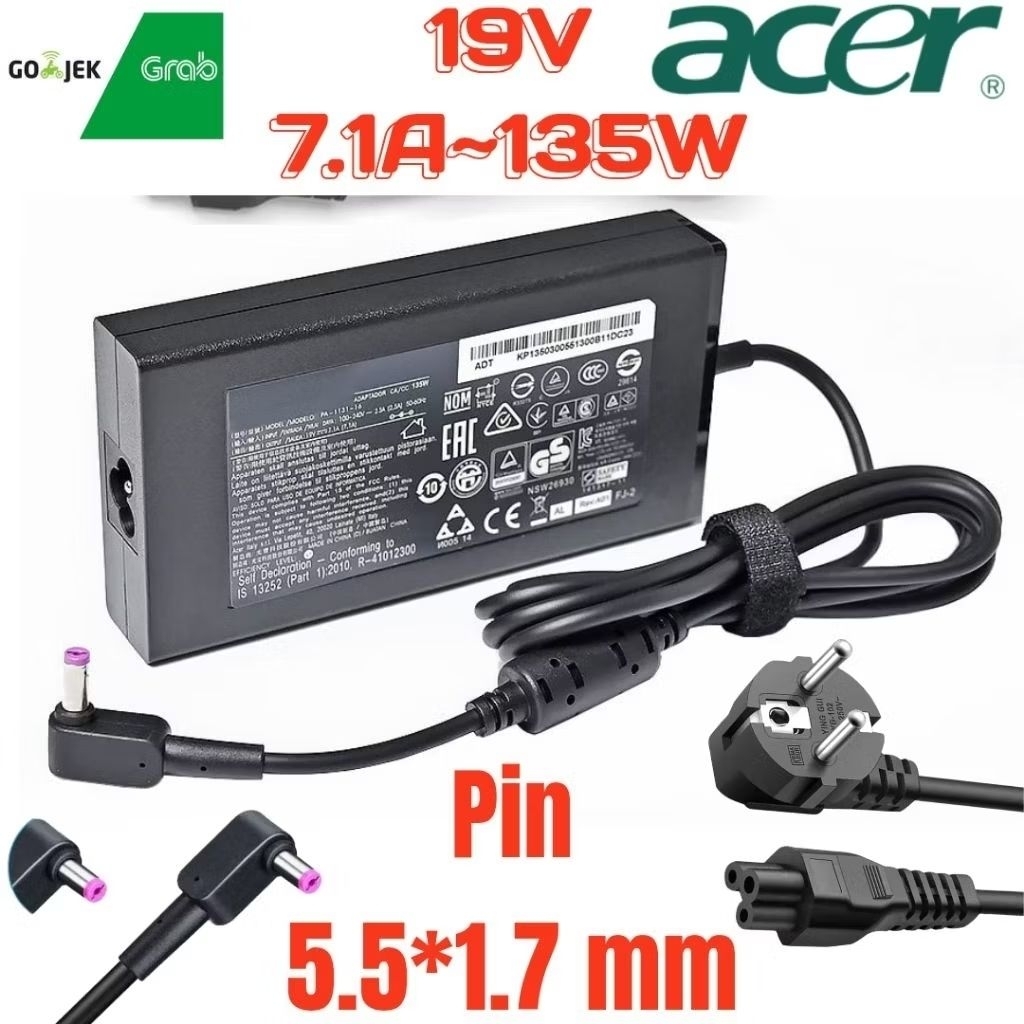 Charger Adaptor Acer Nitro 5 VX5-591G-54VG VX5-591G-5652 VX5-591G-72U5 VX5-591G-76RK VX5-591G-77DE V