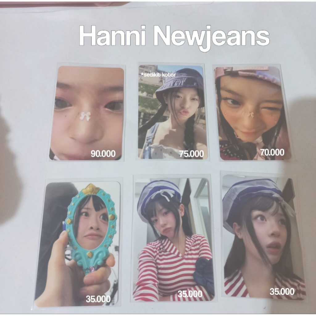 [READ DESK] Clearence Sell Hanni Official Photocard Hanni Zoom Hanni Bucket Hanni noot noot Hanmi pi