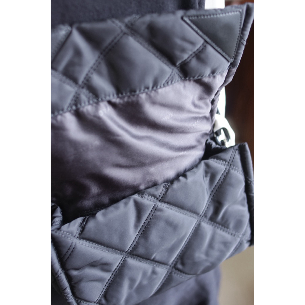 Bimba y lola black quilted nylon crossbody