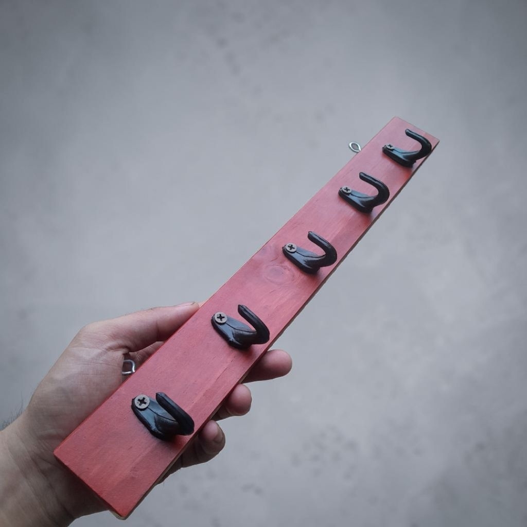 kastop kayu/gantungan serbaguna estetik cocok banget buat gantung kunci, baju, topi dan lain lain