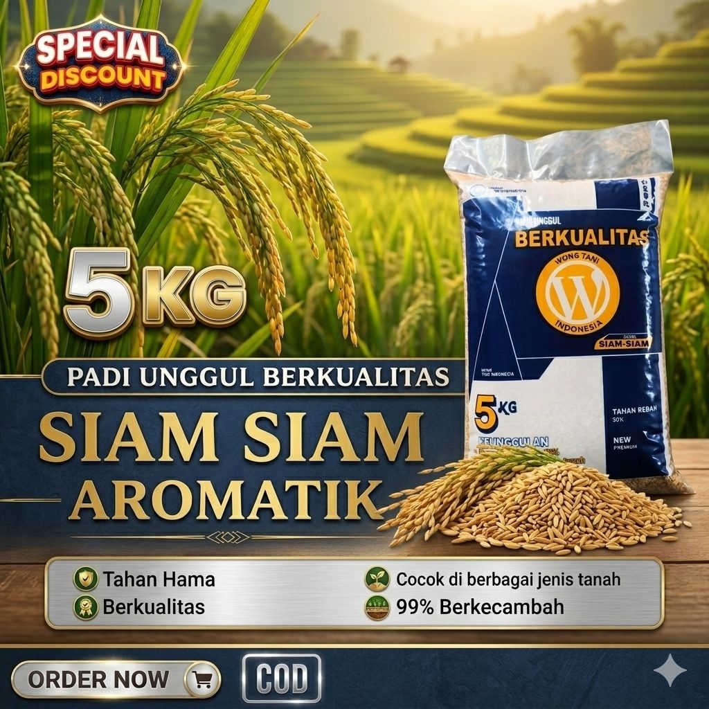 PADI UNGGUL AROMATIK SIAM SIAM KEMASAN 5KG