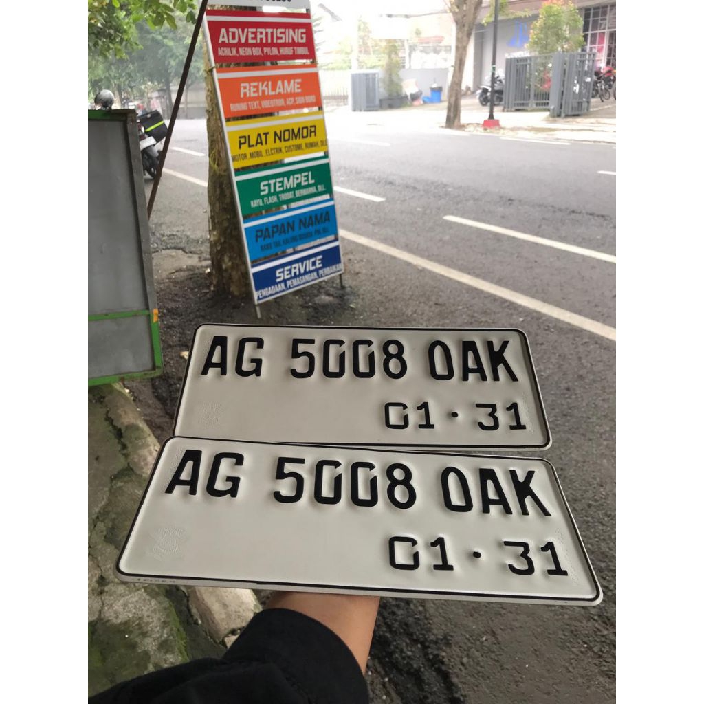 Plat asli standart samsat motor