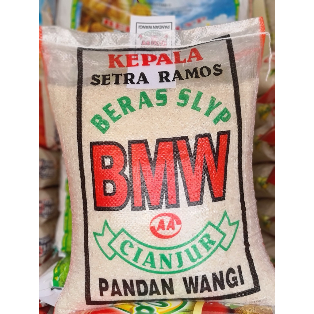 beras merk bmw setra ramos cianjur pulen