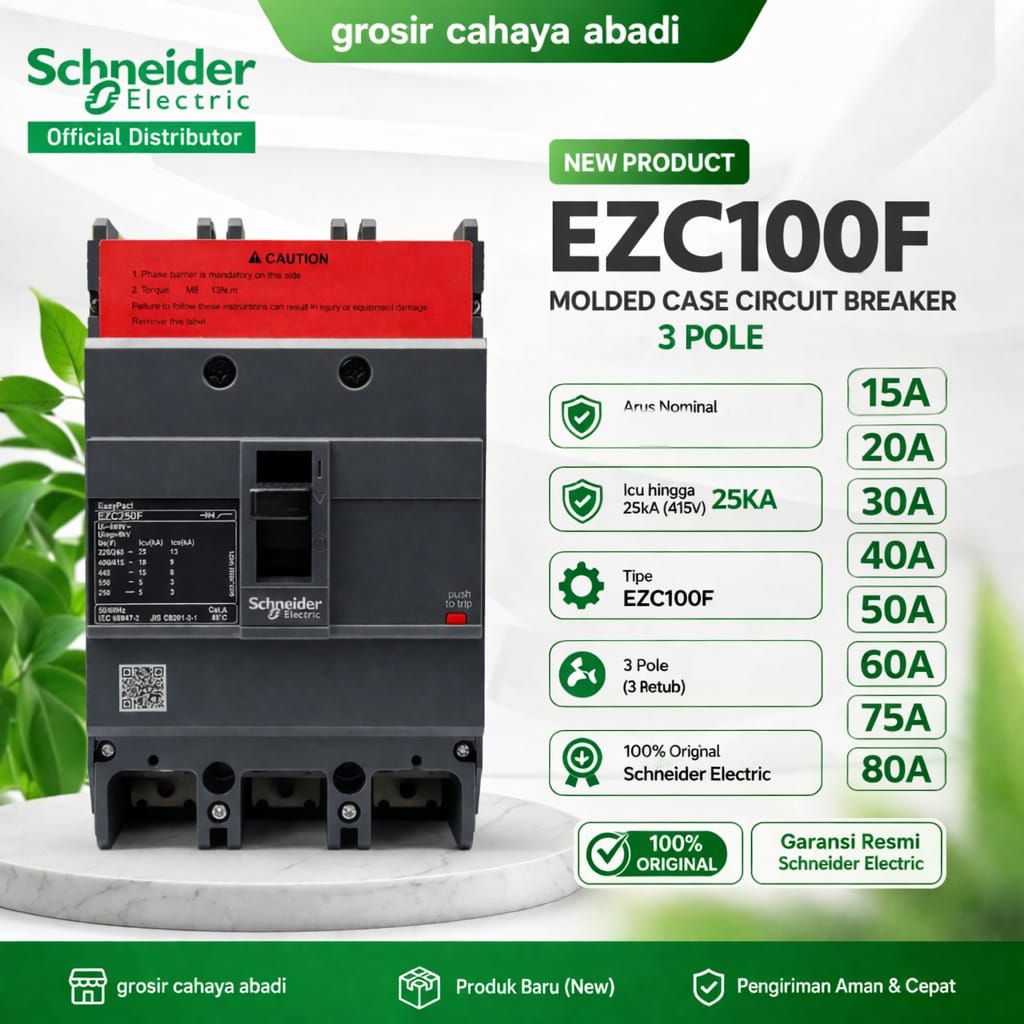 mccb breaker Schneider 60a ezc100f3060 3phase original mccb 60a breaker 60a nfb 60a mccb breaker Sch