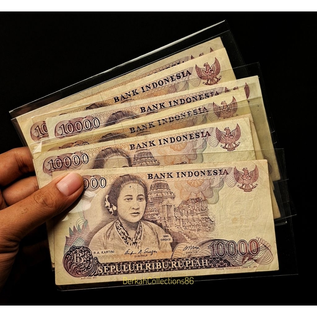 koleksi 10 ribu rupiah ibu kartini tahun 1985