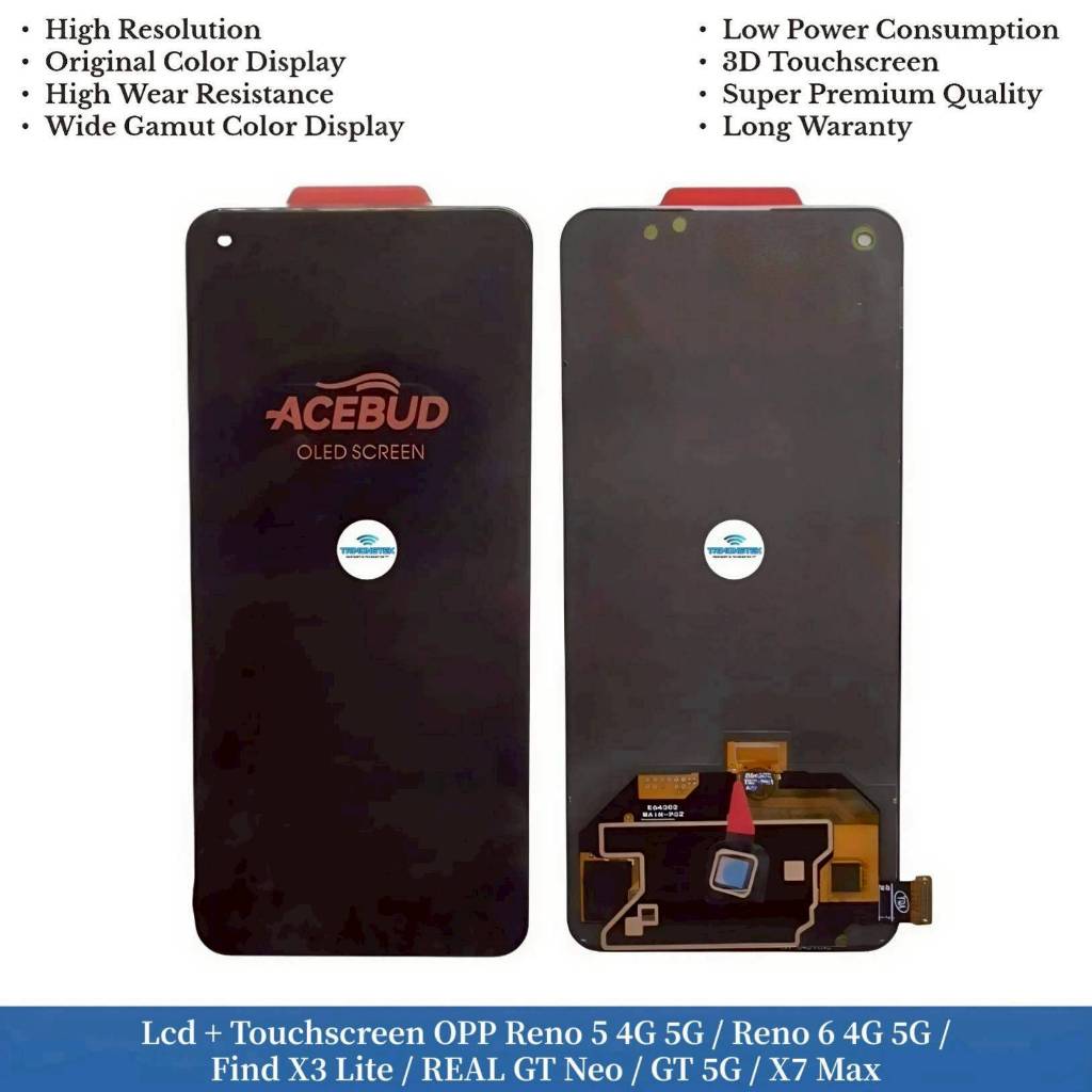 Lcd + Touchscreen Oppo Reno 5 4G 5G - Reno 6 4G 5G - Find X3 Lite - Realme GT Neo - GT 5G - X7 Max