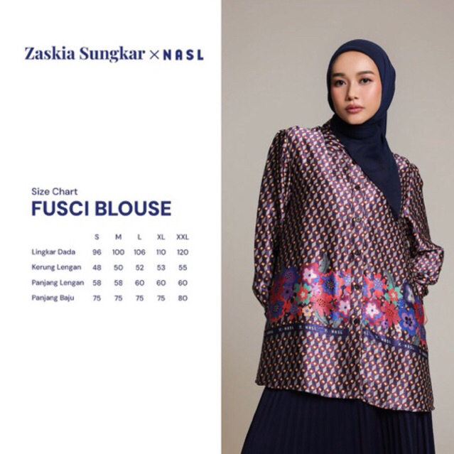 Fusci blouse zaskia sungkar x nasl nagita slavina size S