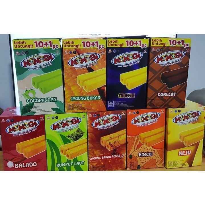 Momogi Snack Aneka Rasa, Lezat Setiap Gigitan- 12gr