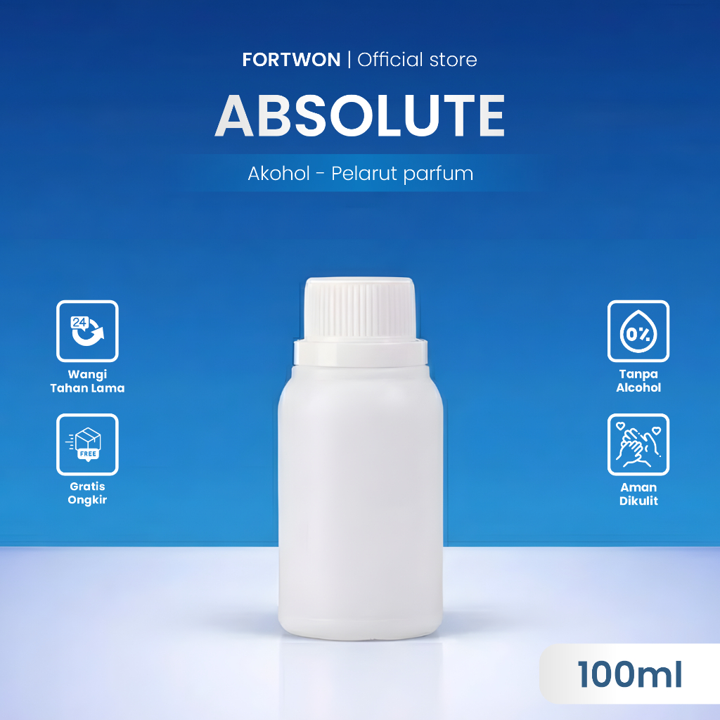 ABSOLUTE - Pelarut bibit parfum 100ML - Alkohol denat campuran untuk parfum