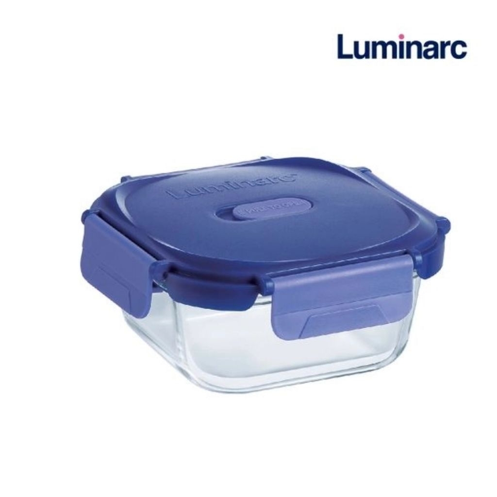 Kotak Kaca Luminarc Food Container Square Boro Putina Pure Box - 1pc
