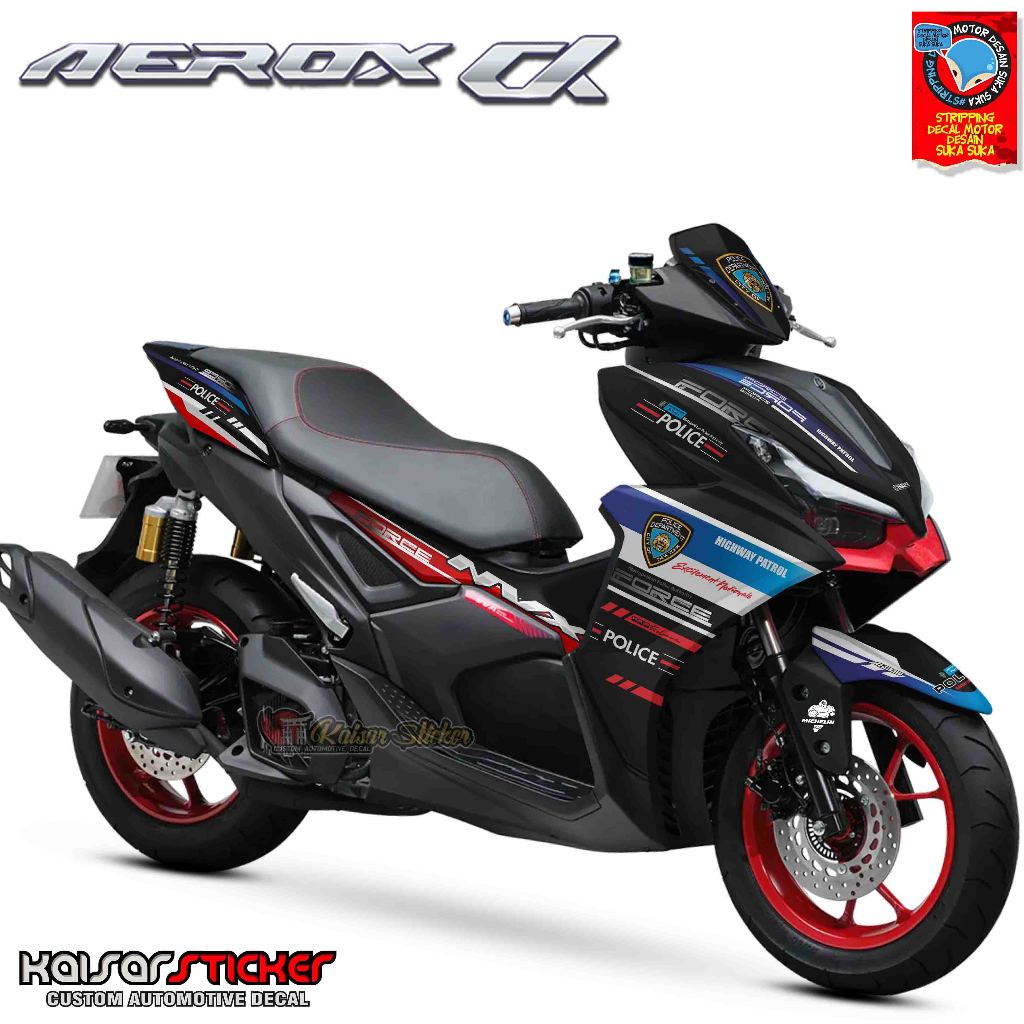 Terbaru COD Sticker Yamaha Aerox Alpha Turbo Full Body Sticker Decal Full Body Aerox Alpha Motif Pol