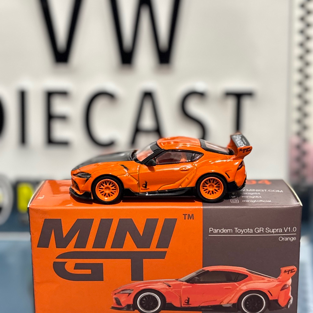 Mini GT 294 - Pandem Toyota GR Supra V1.0 Orange - CHASE [Unsealed] | MGT00294-MJ