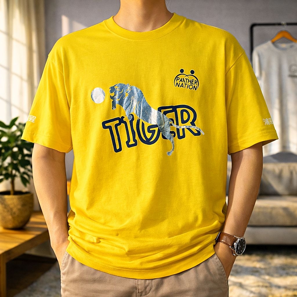 KAOS TIGER KUNING KUNYIT