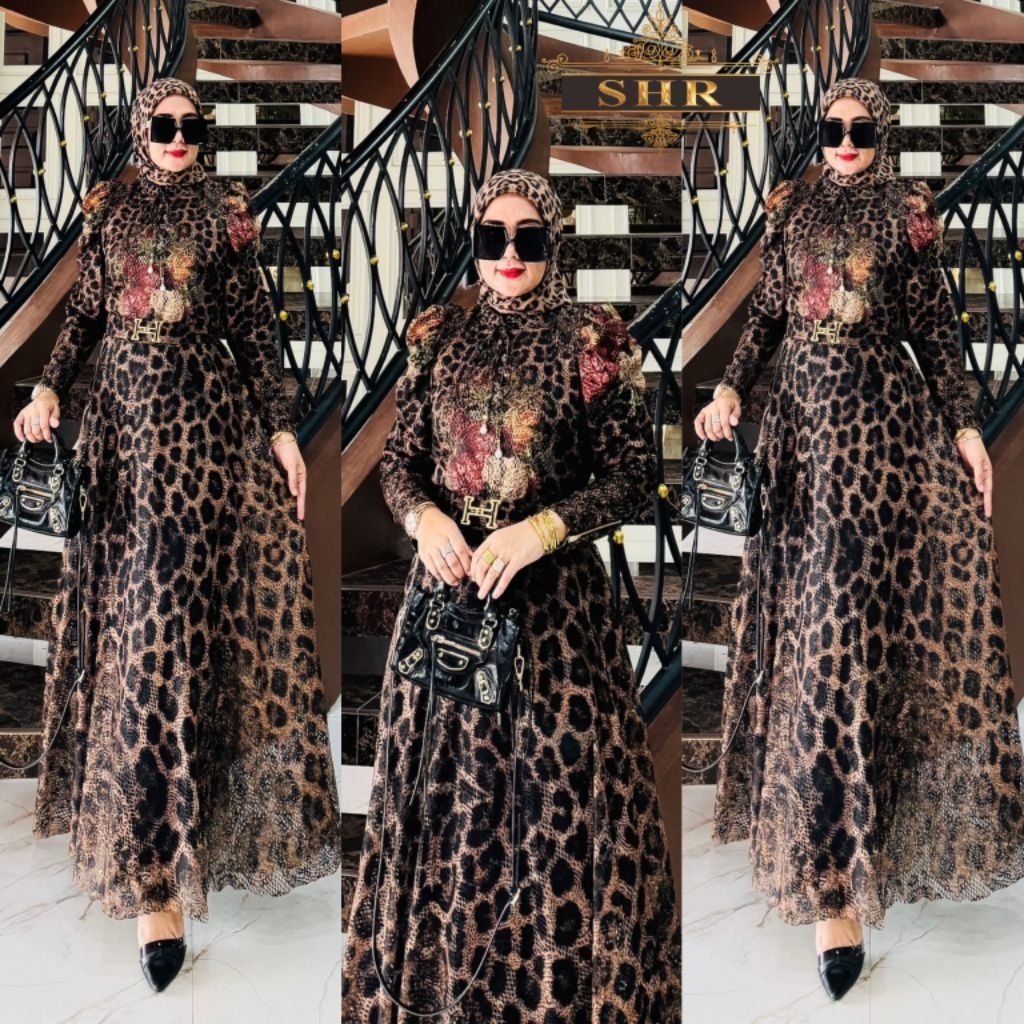 BY SHR ORI NEW READY MAXI DRESS MACAN RATU BRUKAT FLOWERS FULL FURING BY SHR ORI