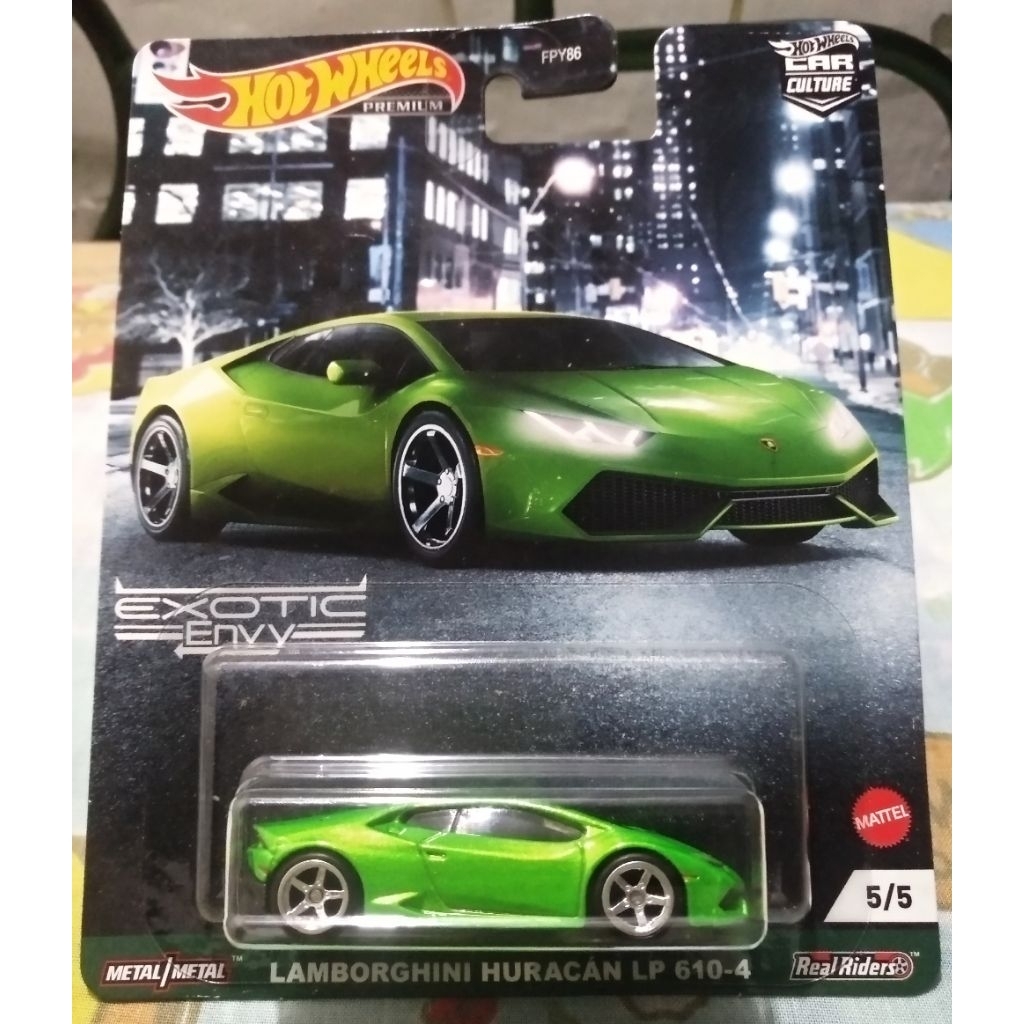 Hot Wheels Premium - Lamborghini Huracan LP 610-4 - green - exotic envy