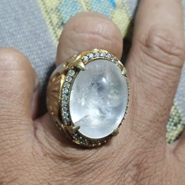 Batu akik kecubung es lawas elegant