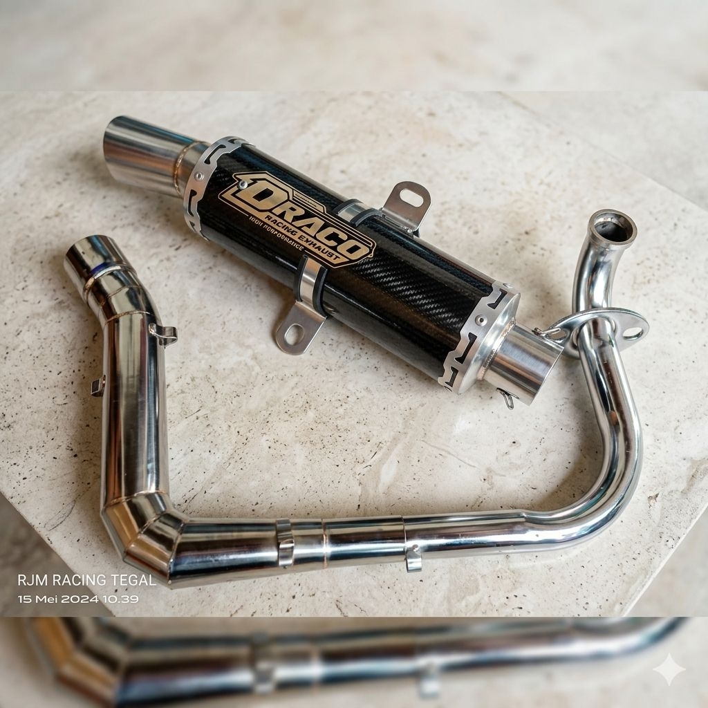 Knalpot racing samlong draco muffler all metic