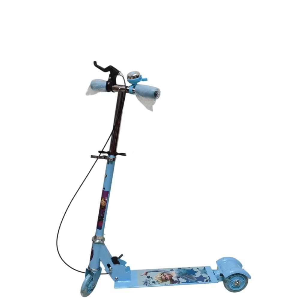 Ed-23 Skuter Anak Roda 3 Scooter Besi Anak ST Rem Tangan Moti Karakter Skuter (Bisa COD)