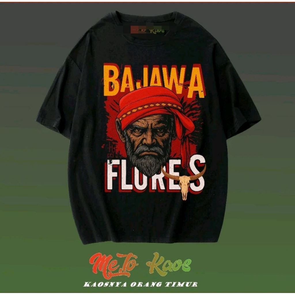 KAOS BAJAWA FLORES// KAOS NTT FLORES GAMBAR DEPAN