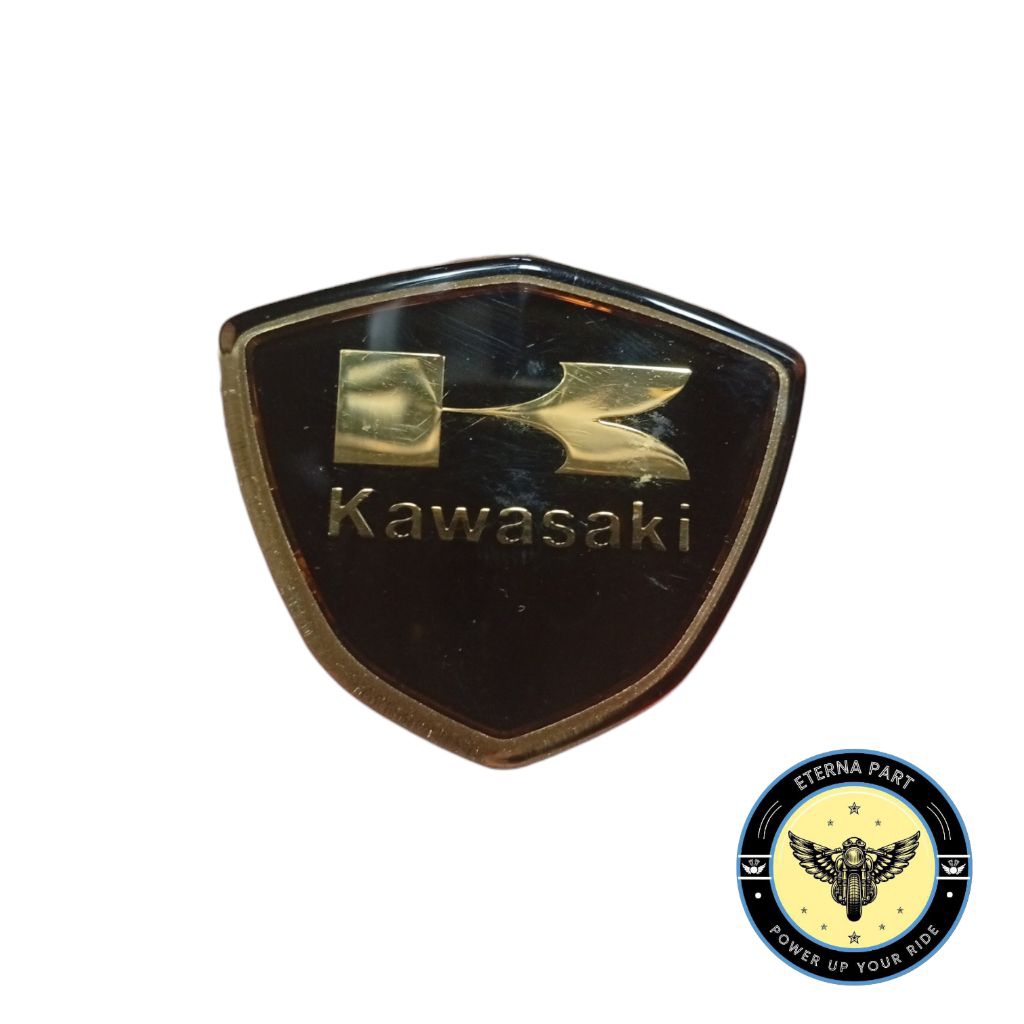 Emblem Kawasaki Original Logo Motor Edge Ninja R Kaze W175 Universal Dll