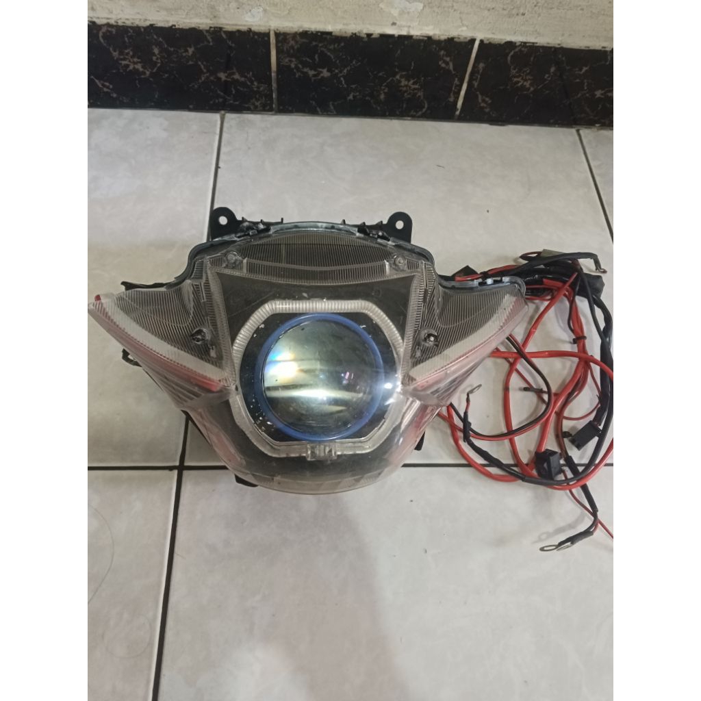 headlamp projie biled ea10 sniper gsx. minus mika headlamp sompel dikit. tapi projie biled masih bag