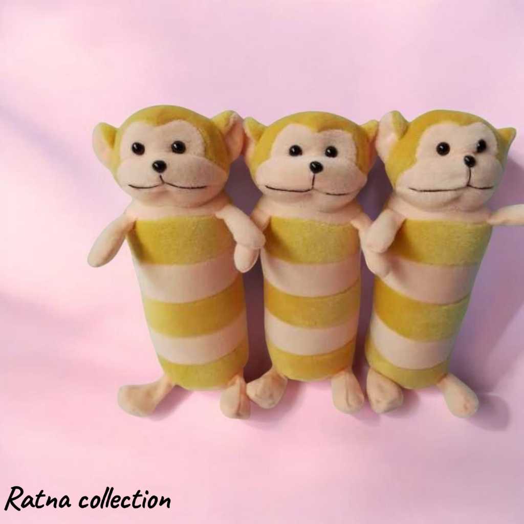 Boneka Guling Karakter Monkey mini/Guling karakter mini/Boneka Murah/Guling Baby