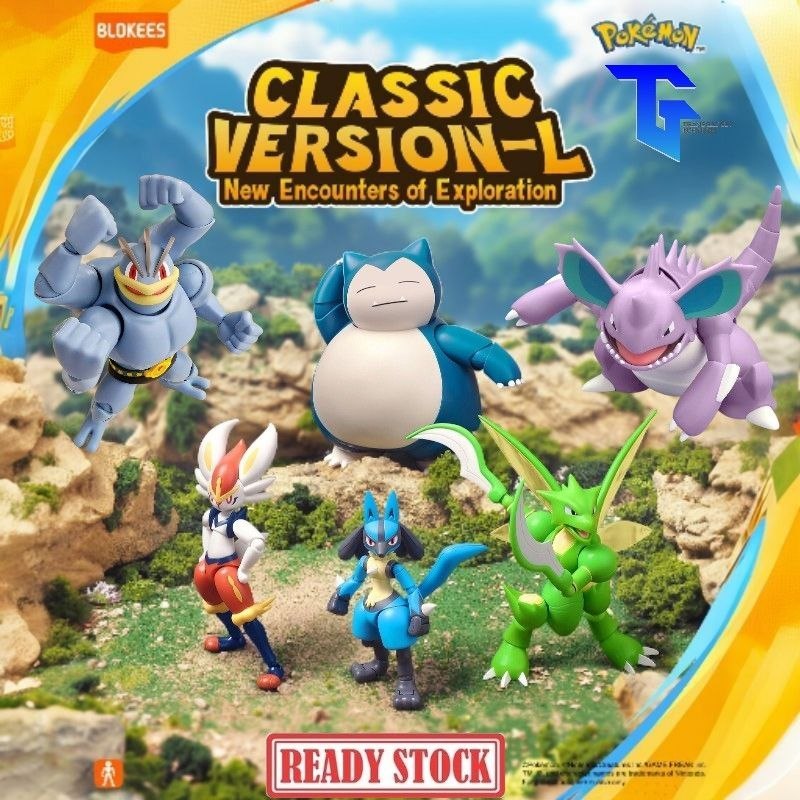 BLOKEES Pokemon Classic Edition CV-L New Encounters Of Exploration Series SCYTHER 74105 - SNORLAX 74