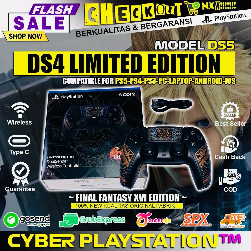 JOYSTICK STICK STIK PS4 MODEL PS5 FINAL FANTASY XVI LIMITED EDITION | DS4 OP WIRELESS