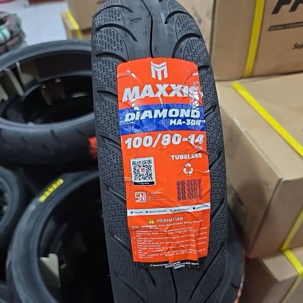 MAXXIS Ban luar motor metic uk 100/80-14 merk MAXXIS DIAMOND