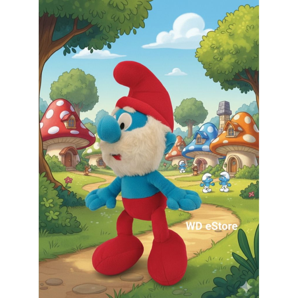 Boneka Komik Peyo The Smurfs, Papa Smurfs