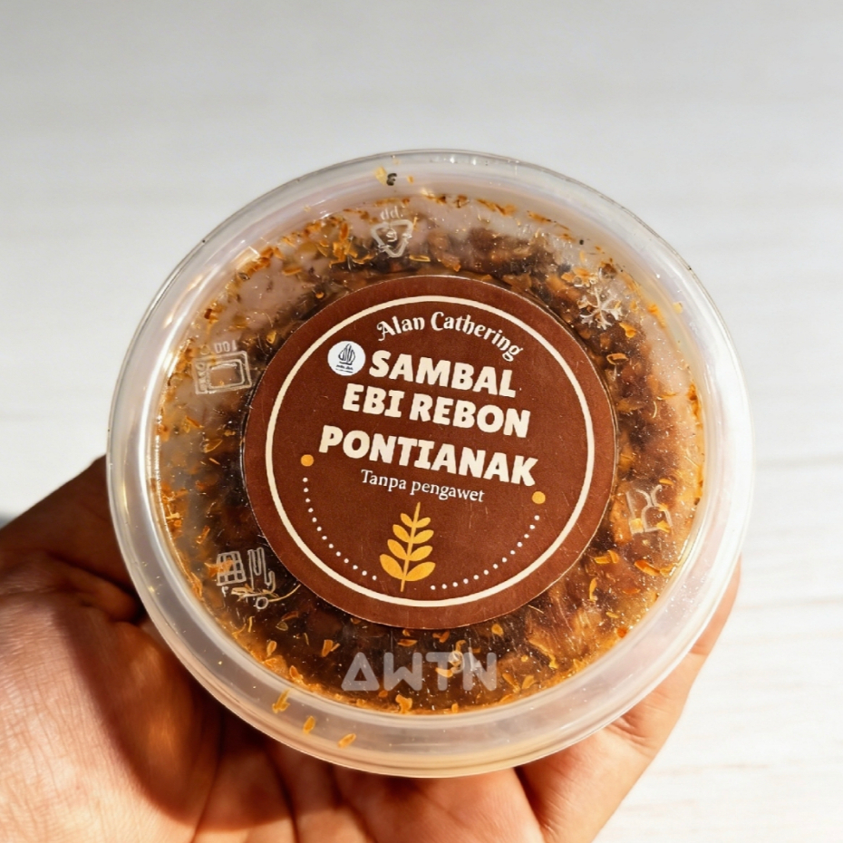 Sambal Ebi Rebon,Sambal Udang Rebon,Sambal udang  Asli Pontianak, Tanpa pengawet