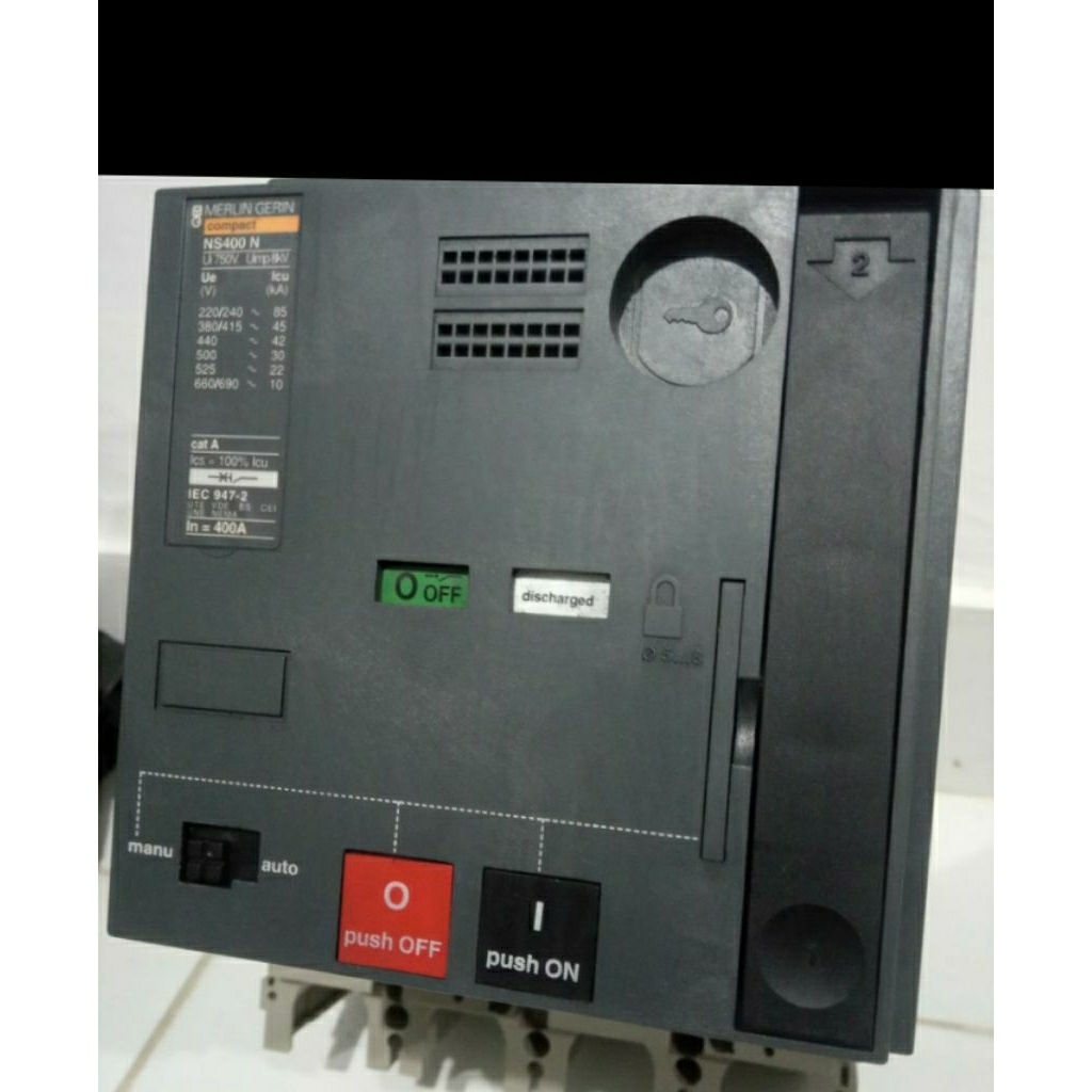 mccb merlin gerlin motorized komplit ns400a400n 4p