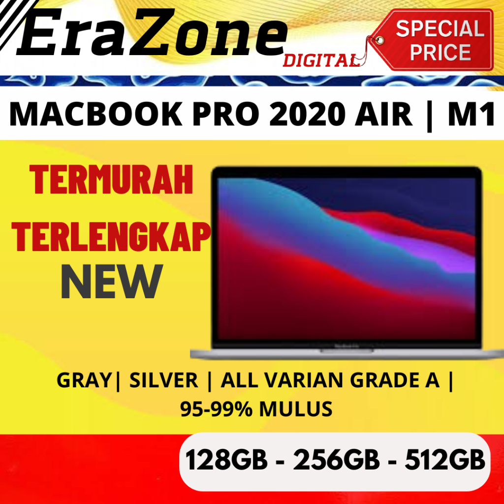 (LIKE NEW) MACBOOK PRO 2020 M1 RAM 8GB/16GB SSD 128/256/512 GB SECOND EX IBOX INTER UNIT LIKE NEW