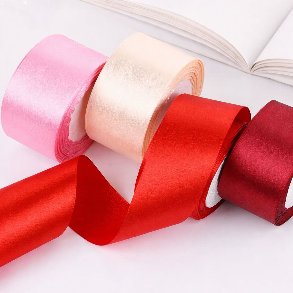 3 Meter Pita Satin 4cm 1.5 Inchi | Pita Kain Satin | Ribbon Satin DIY Hampers Buket Bunga Kado dll