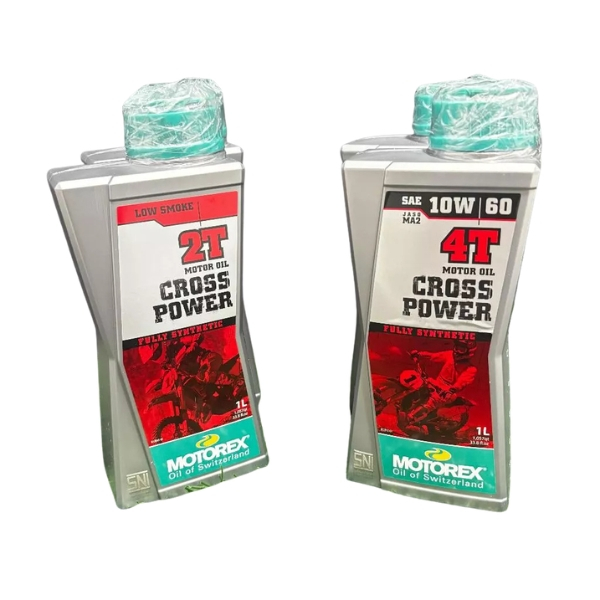 Motorex Cross Power Oil – Oli Motor 2T & 4T Full Synthetic | Racing Grade & Tahan Suhu Ekstrem