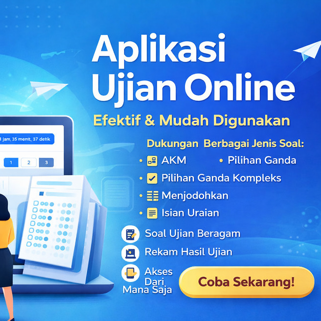 Source Code Aplikasi Ujian Online CBT Premium Siap Pakai (Ujian Berbasis Komputer / Web Based / Lara