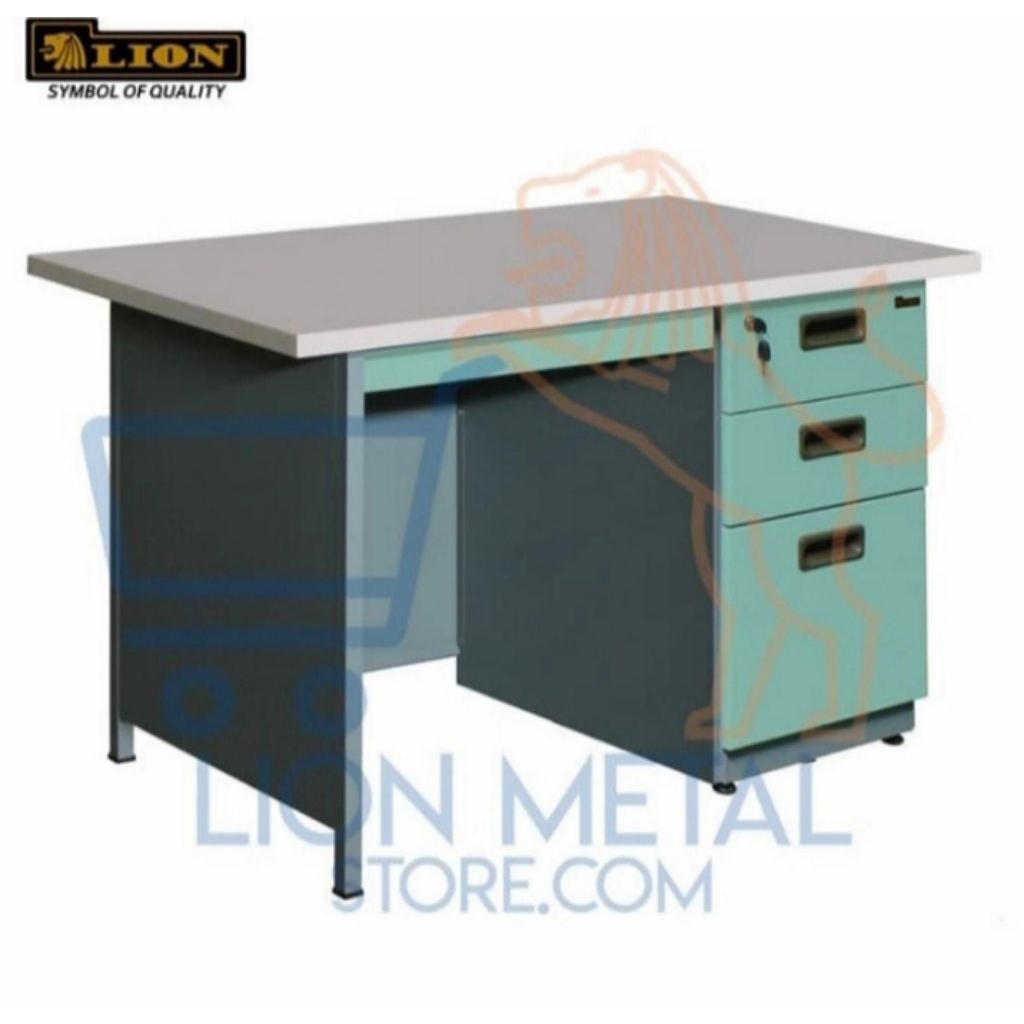 Meja kantor Lion L 106 N meja besi meja kerja lion