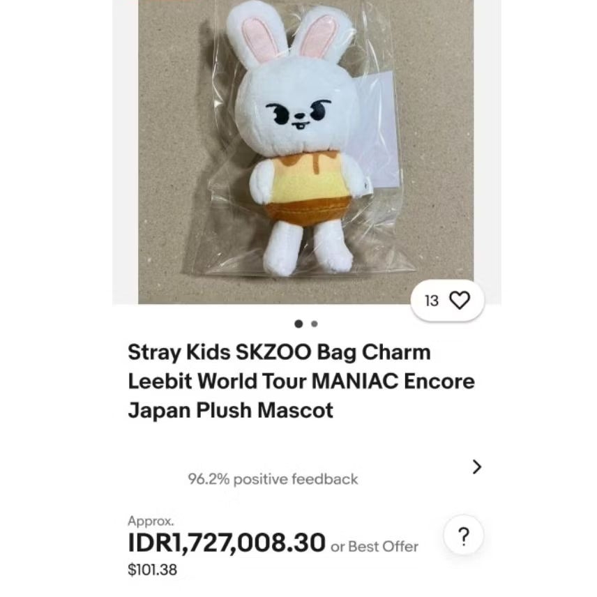 BONEKA DOLL SKZOO PLUSH LEEBIT ORIGINAL MERCH JYP  MANIAC KOSTUM PUDING
