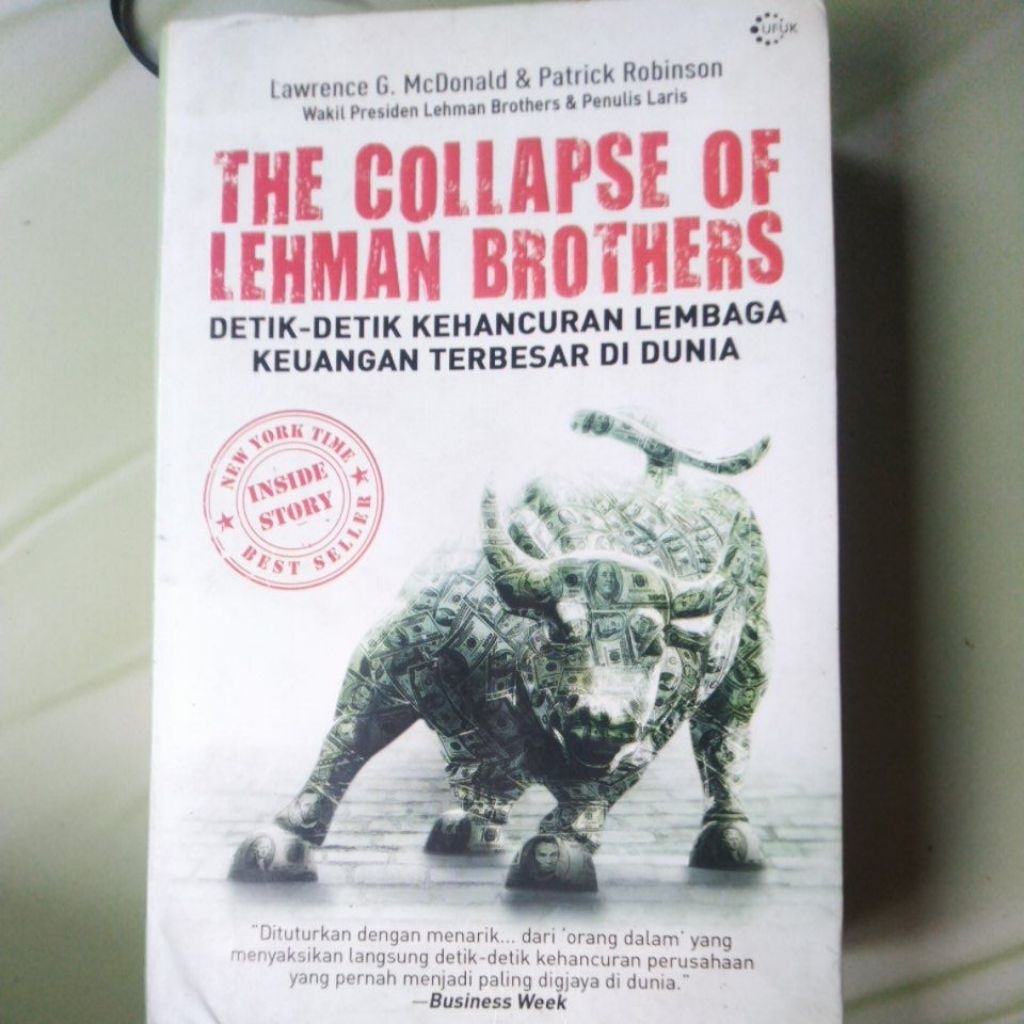 Buku The Collapse Of Lehman Brothers Detik-Detik Kehancuran Lembaga Keuangan Terbesar Di Dunia