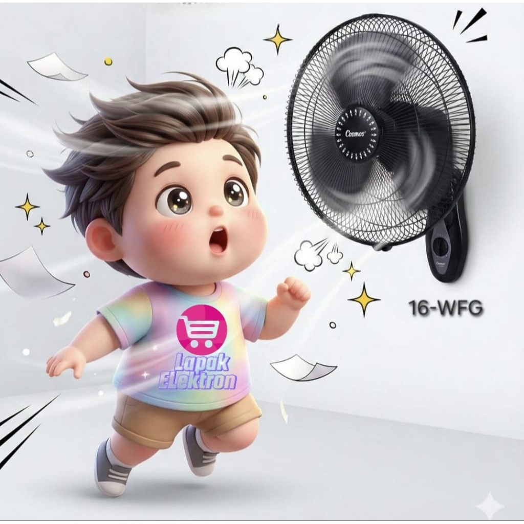 Cosmos Wall Fan 16 WFG / Kipas Angin Dinding Cosmos WFG 16 Inch