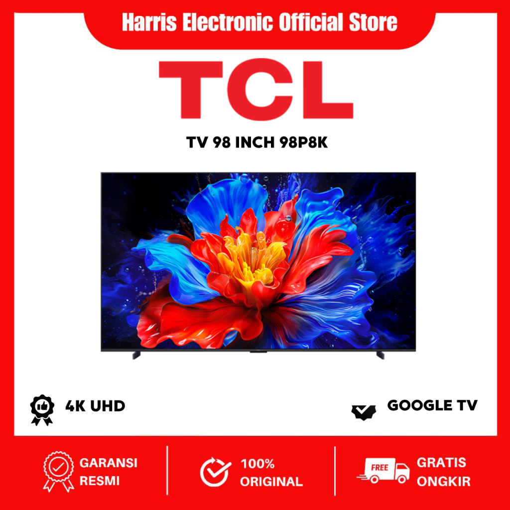 TCL GOOGLE TV 98 INCH QLED 4K - 98P8K QLED 4K HDR PRO